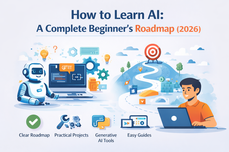 How to Learn AI: A Complete Beginner’s Roadmap (2026) - How to learn AI